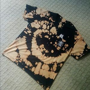 Custom bleach-dye rip n dip tee. #ripndip #420